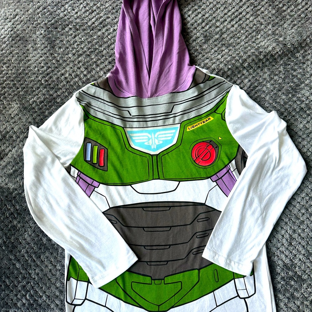 Disney lightyear hoodie size 10/12 never worn!